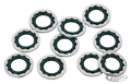 GZP 10pck banjo seal washer 10mm alu/rub For Harley-Davidson