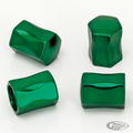 4Pck Nugget Design Valve Stem Cap Green For Harley-Davidson