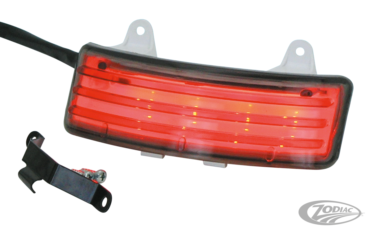 GZP FLH/T & FLHX Tri-Bar red led light s For Harley-Davidson