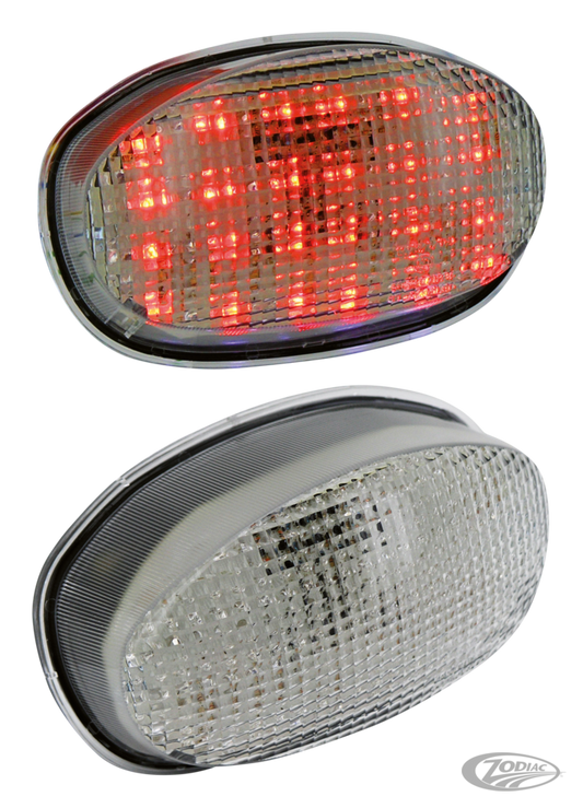 GZP Speed LED taillight w/turnsign.clear For Harley-Davidson