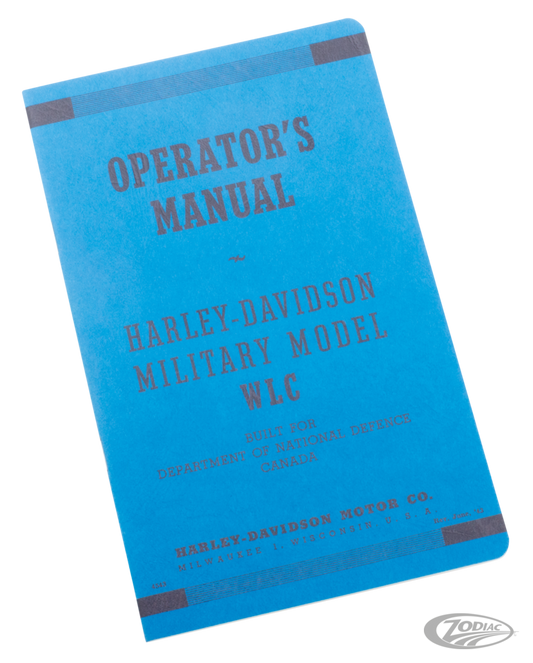 Operators manual WLC models For Harley-Davidson