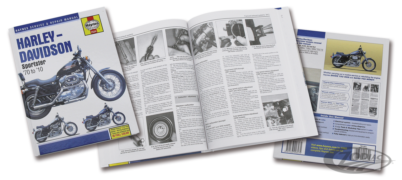 Haynes H-D Sportster 70-10 tech manual For Harley-Davidson
