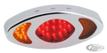 GZP Chrome red eye taillight with turnsi For Harley-Davidson
