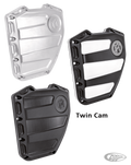 PM Scallop cam cover ME17-UP Plat.cut For Harley-Davidson