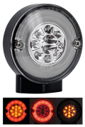 GZP HALO Blk turn/stop/tail LED clear le For Harley-Davidson