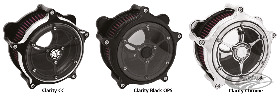 RSD CLARITY A/C BLACK OPS BT93-UP For Harley-Davidson