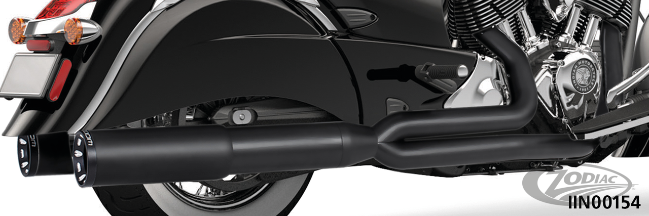 BK/Sc BK 2-1 W/4.5" STRGHT Chief14-up For Harley-Davidson