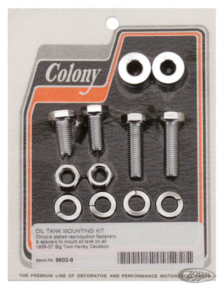 Colony Oil tank mounting kit Chr For Harley-Davidson