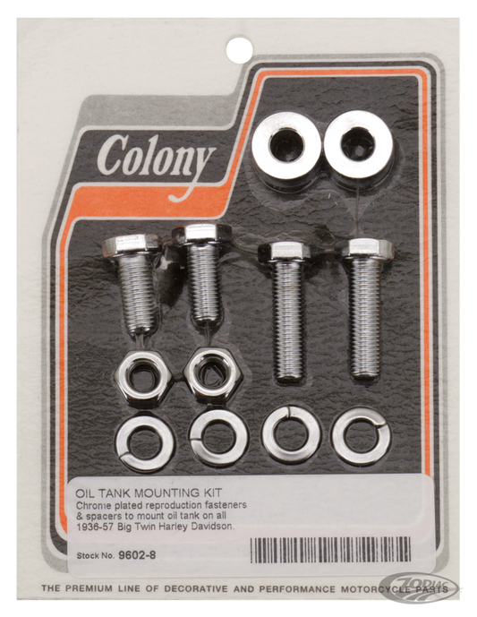 Colony Oil tank mounting kit Chr For Harley-Davidson