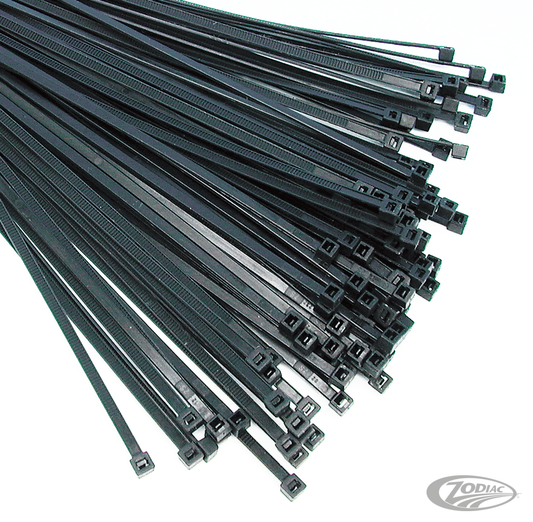 100pck cable ties 11" black For Harley-Davidson