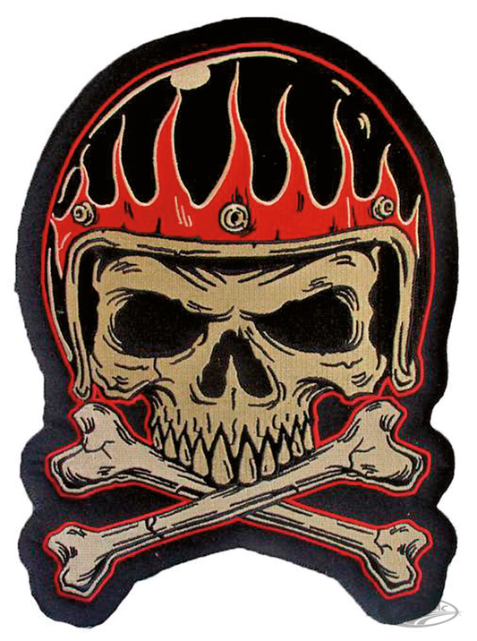 VINTAGE HELMET SKULL PATCH For Harley-Davidson