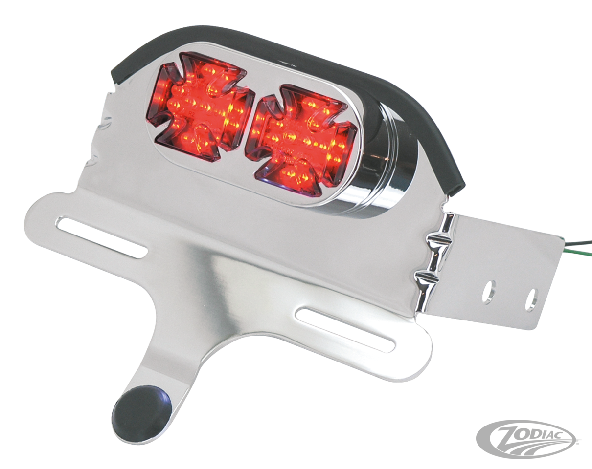 GZP LED 2Cross taillight w/FB bracket Cl For Harley-Davidson