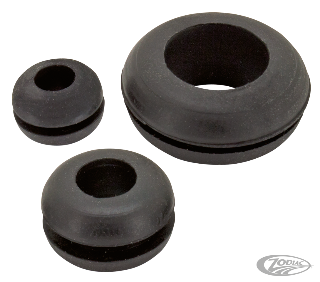 Rubber grommet, size 6 mm i.d. 4 mm For Harley-Davidson