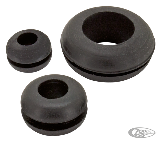 Rubber grommet, size 6 mm i.d. 4 mm For Harley-Davidson