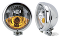 GZP Chrome 4.5" Spotlight w/foglight 12V For Harley-Davidson