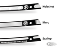 WINDSCR TRIM MERC FLH98-13 Chrome For Harley-Davidson