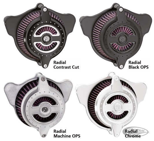 RSD BLUNT AIR CLEANER RADIAL XL91-UP For Harley-Davidson