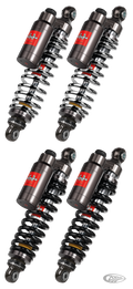 Bitubo all chrome shocks 11.8" For Harley-Davidson