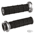 Hart Luck lock-on TBW grip Blk/gra/gra For Harley-Davidson
