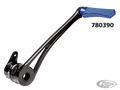 DMND BRAKE ARM BLK+BLUE PEG FLH/T14-UP For Harley-Davidson
