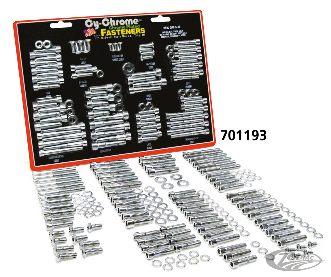 Chrome allen head motor screws FX 77-84 For Harley-Davidson