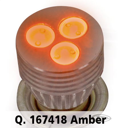 GZP DUAL FM-3 LED BULB AMBER BAY15D For Harley-Davidson