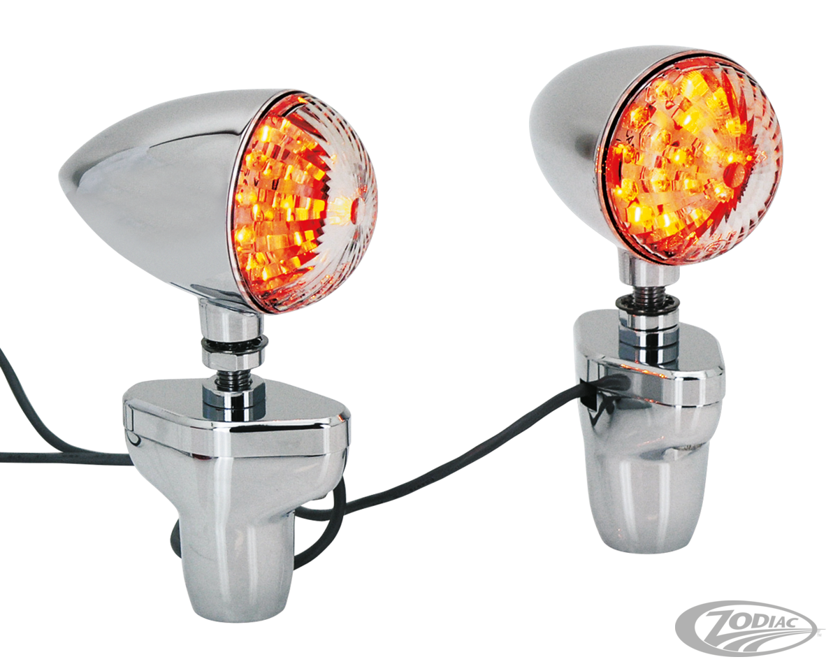 GZP Hi-point LED turnsignals FL mount E- For Harley-Davidson