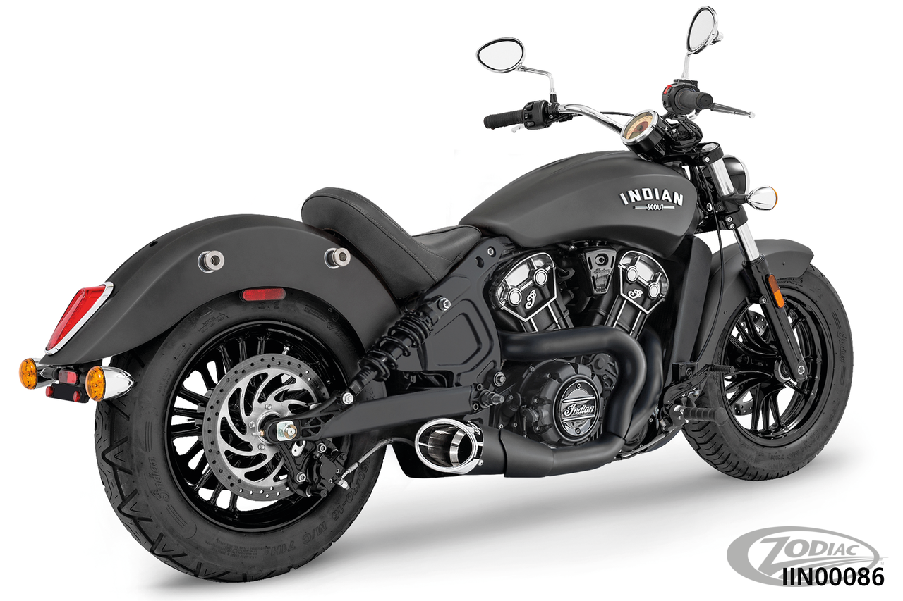 FREEDOM INDIAN SCOUT 2:1 SHORTY BK/CH For Harley-Davidson