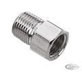 Brake fitting straight # 63609-72 chrome For Harley-Davidson