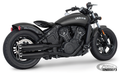 Freedom Eagle mufflers blk/blk Scout14up For Harley-Davidson