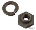 Seat post rod lock nut & washer, prkrzd For Harley-Davidson