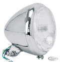 GZP Chrome 6.25" H4 Headlight 5.75" unit For Harley-Davidson
