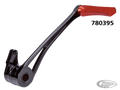 DIAMOND BRAKE ARM BLK+RED PEG FLH/T14-UP For Harley-Davidson