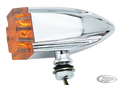 GZP Chr maltese cross bullet light clear For Harley-Davidson