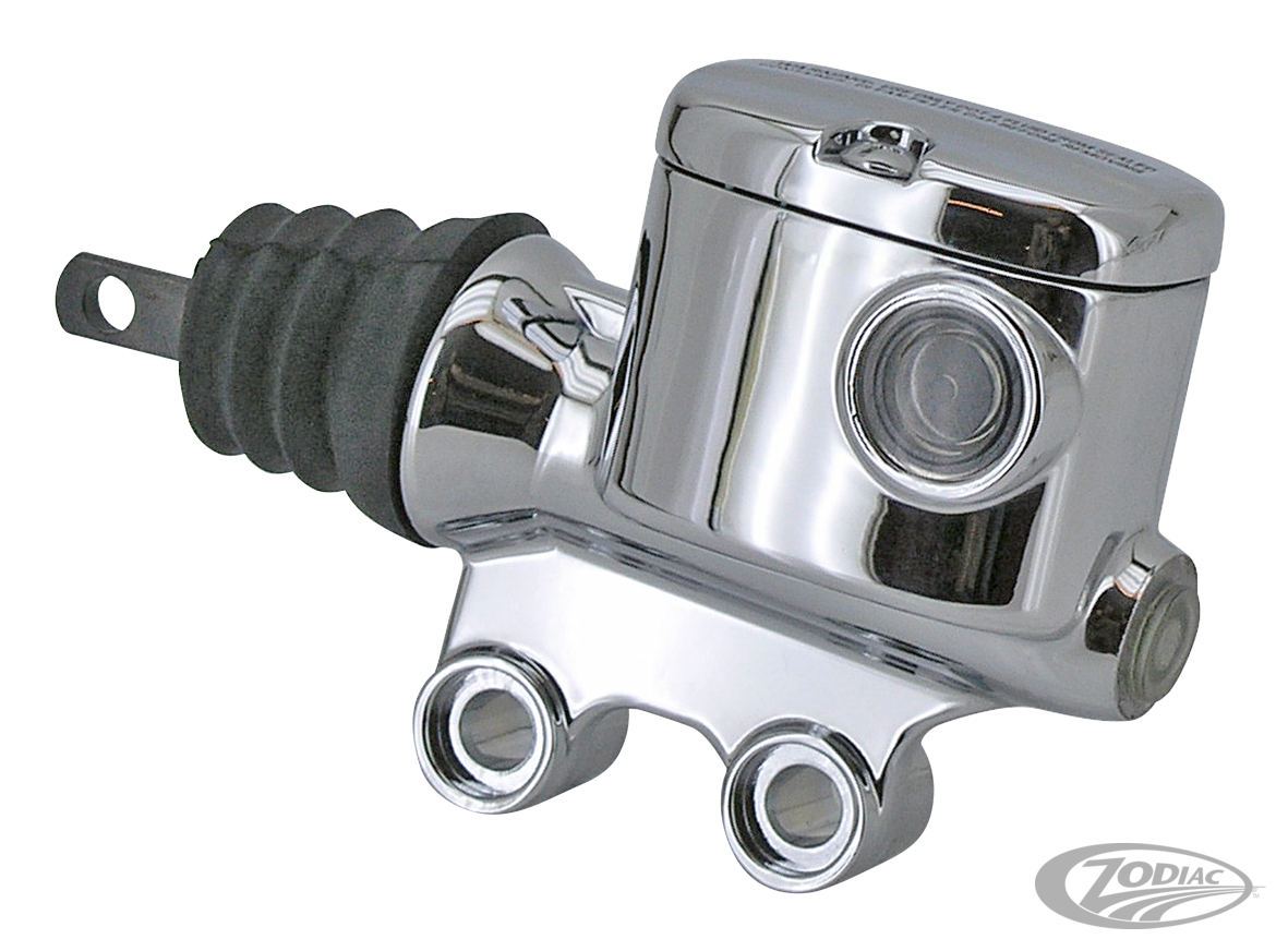 GZP Chrome rear master cylinder FLH/T08- For Harley-Davidson