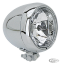 GZP Chrome 4.5" Torpedo style headlight For Harley-Davidson