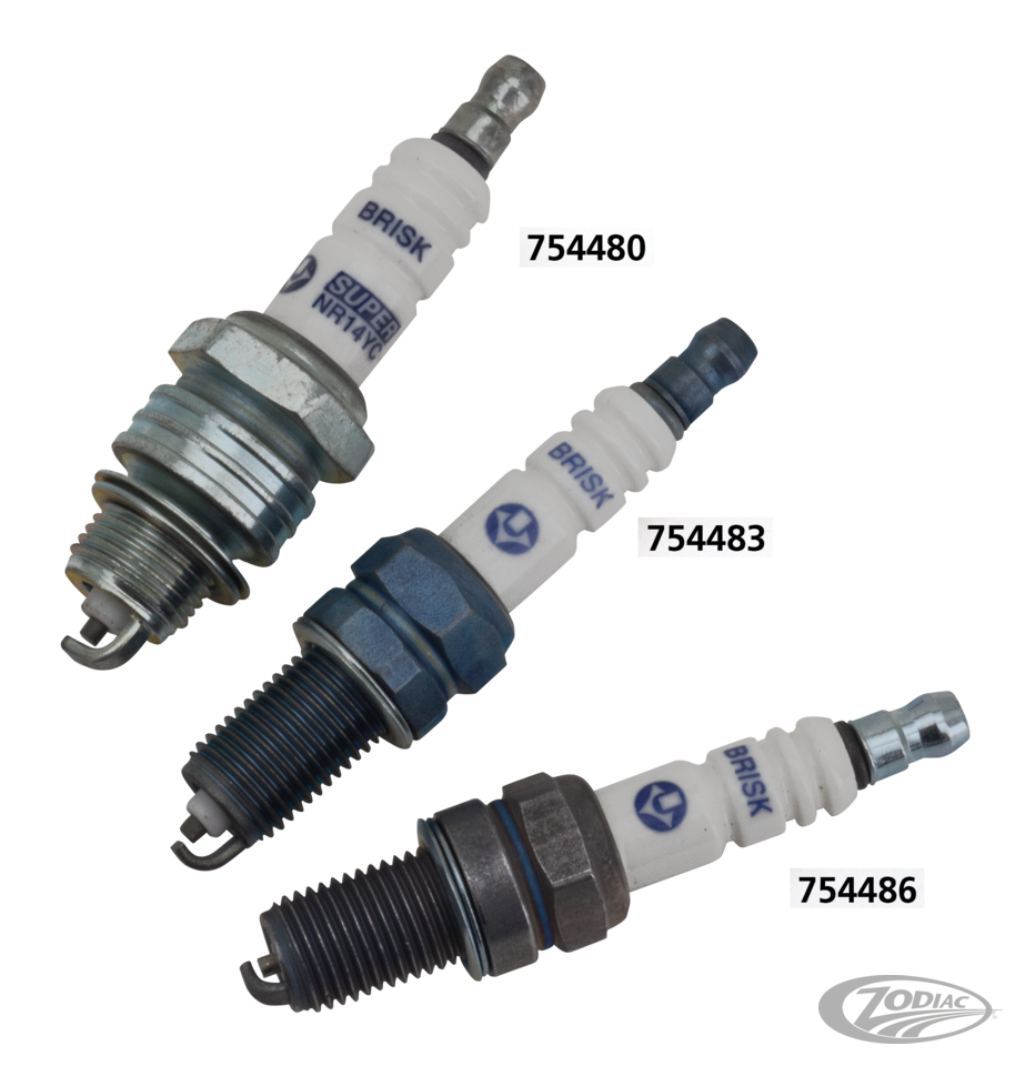 Each Brisk B12S spark plug For Harley-Davidson
