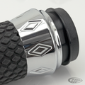 GZP Argyle grip set TBW Chrome For Harley-Davidson
