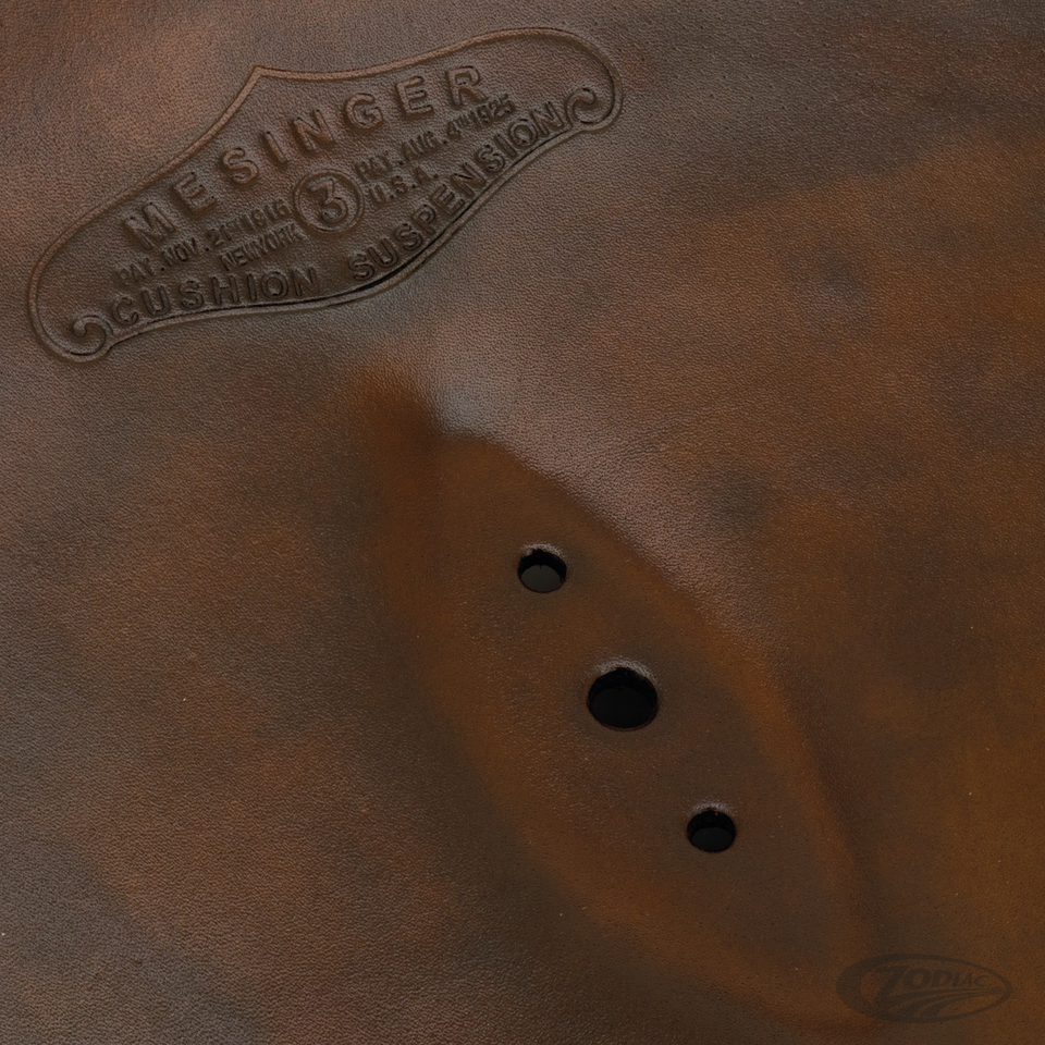 Mesinger seat No 3 dark brown 1925-31 For Harley-Davidson