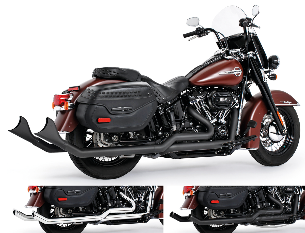 UPSW SHARKTL TR-DL ALL BK ST18-UP For Harley-Davidson