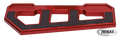 RACING FLOORBOARDS RED W/ DIAMOND BLACK For Harley-Davidson