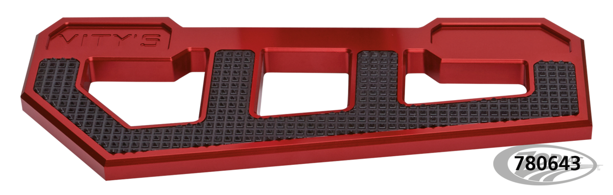 RACING FLOORBOARDS RED W/ DIAMOND BLACK For Harley-Davidson