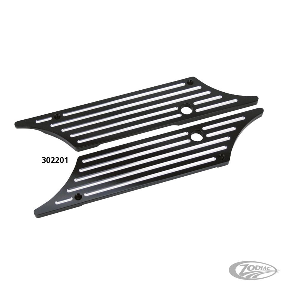 GZP Blck cut billet latch covers FLH/T93 For Harley-Davidson