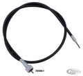 Black speedo cable assy L= 40" 16mm conn For Harley-Davidson