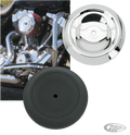 S&S Chr Dished Bobber billet a/c cover For Harley-Davidson