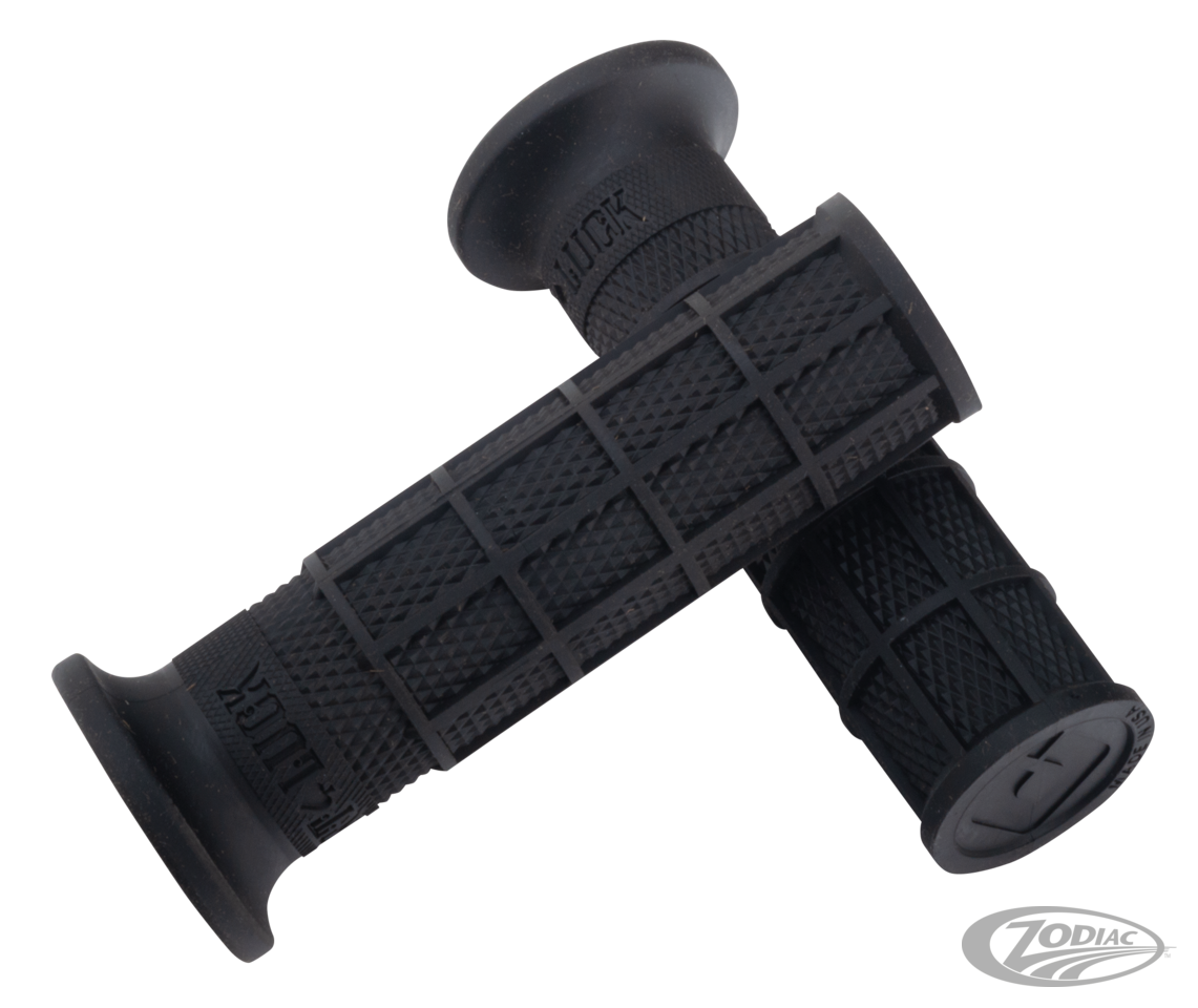 Hart Luck full waffle grips Black For Harley-Davidson