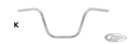 Western handlebar W=83cm H=25cm For Harley-Davidson