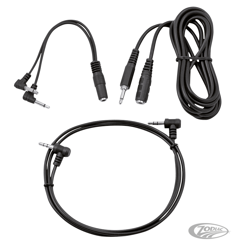 Cycle Sounds aux cable kit Power Pucks For Harley-Davidson