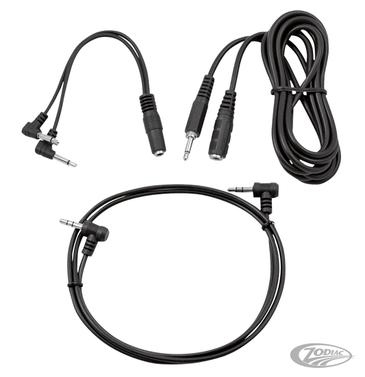 Cycle Sounds aux cable kit Power Pucks For Harley-Davidson