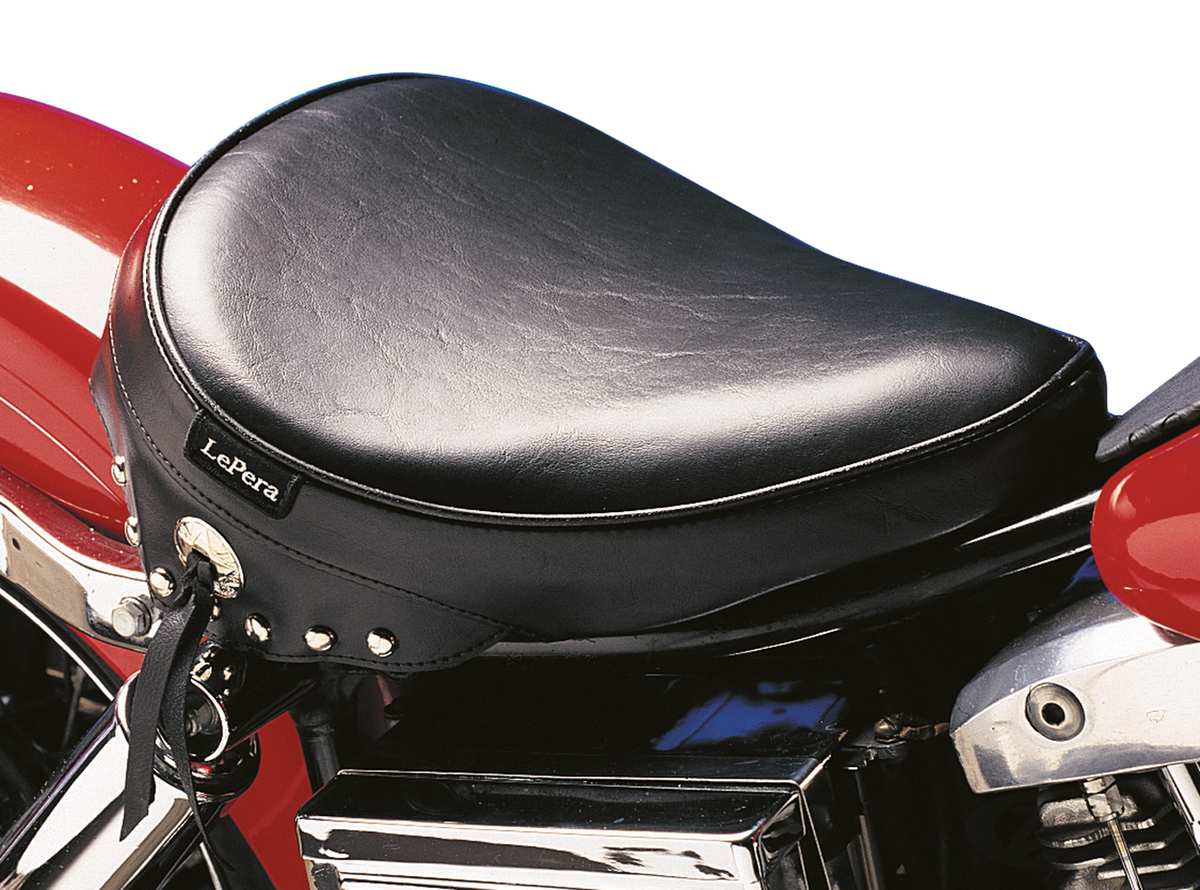 Solo seat with skirt and conchos FX-FLH For Harley-Davidson